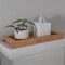 Bamboo Bathroom Vanity Tray-Natural Wood Eco-Friendly Holder For Toiletries Cosmetics Decor And More